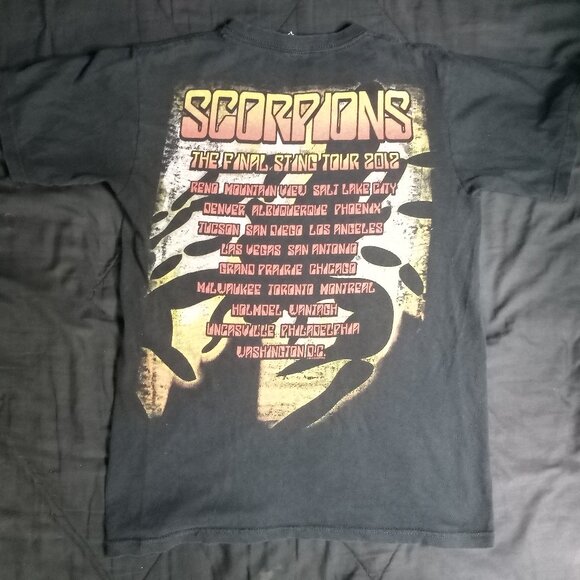 Scorpions Final Sting Tour 2012 T-Shirt - Picture 6 of 7